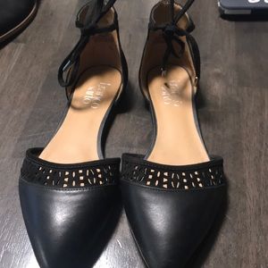 Franco Sarto Black Flats